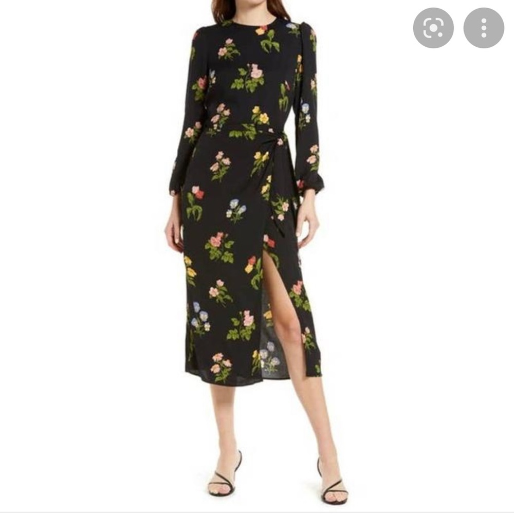 NWT Reformation Reza midi dress in night bloom